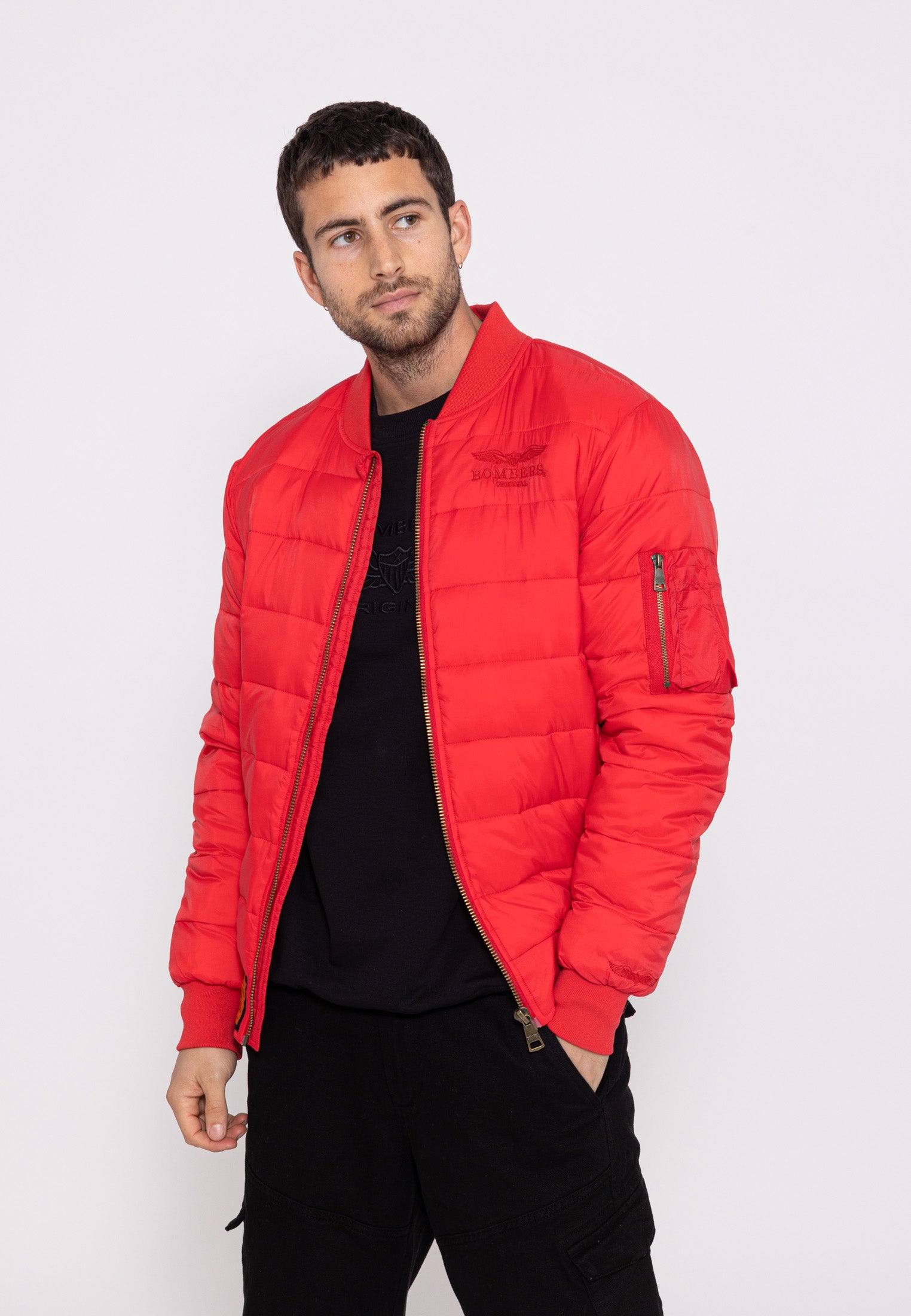 DALLAS MEN Doudoune legere homme zippee Bombers Original Bombers Original Blouson aviateur et veste bomber